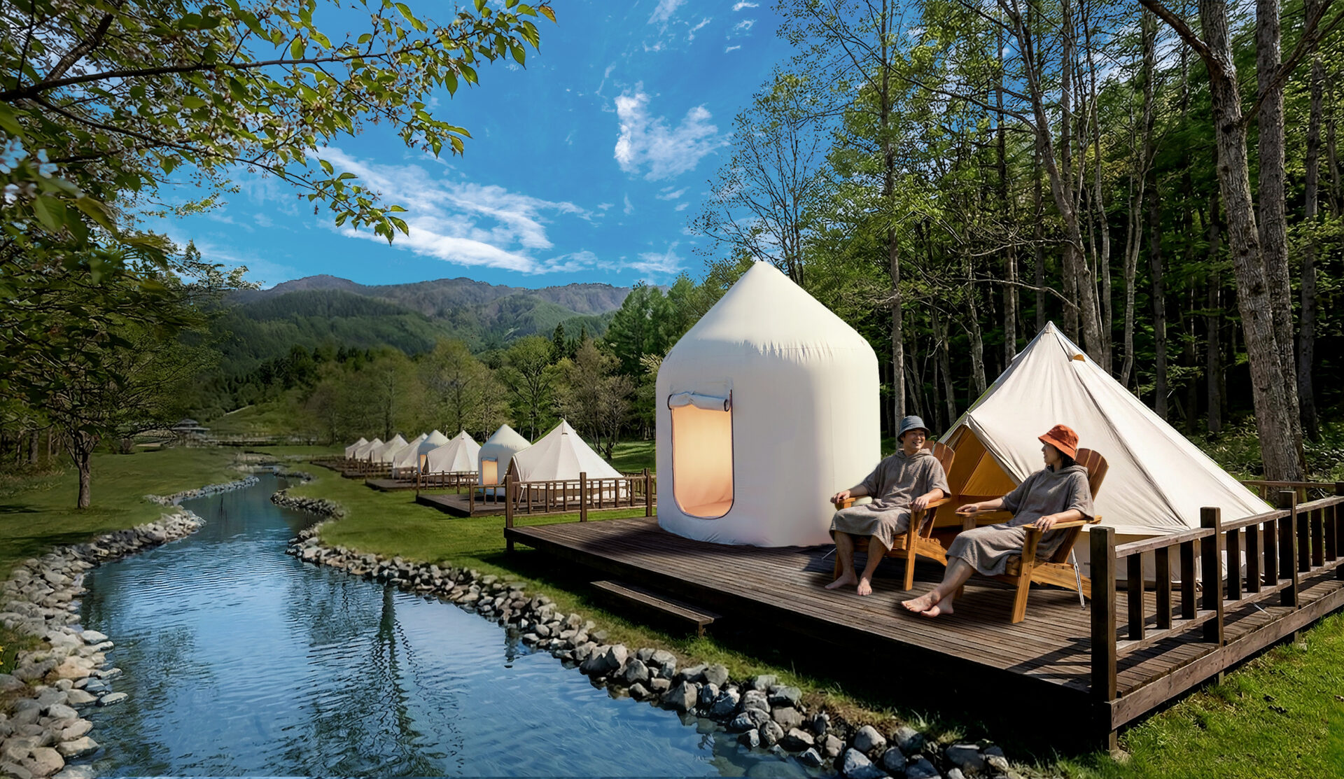 「インスタントサウナ」設営完了！